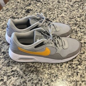Nike Air Gray and Yellow Shoes